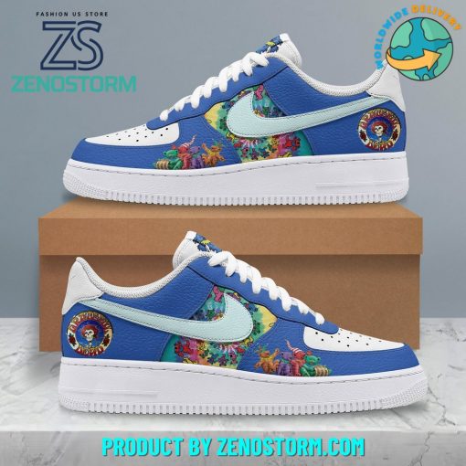 Grateful Dead Rock Band Blue Nike Air Force 1