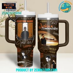 Justin Timberlake Prince Of Pop Customized Stanley Tumbler