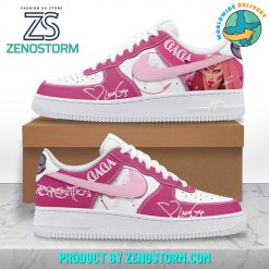 Lady Gaga American Singer Pink Nike Air Force 1