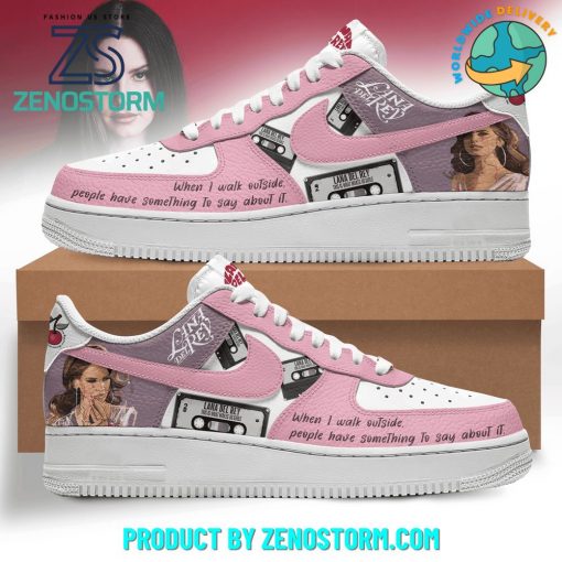 Lana Del Rey American Singer Pink Nike Air Force 1