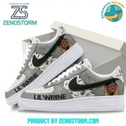 Lil Wayne American Rapper Gray Nike Air Force 1