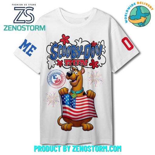 Scooby-Doo Run 4th Of July Customized White Shirt