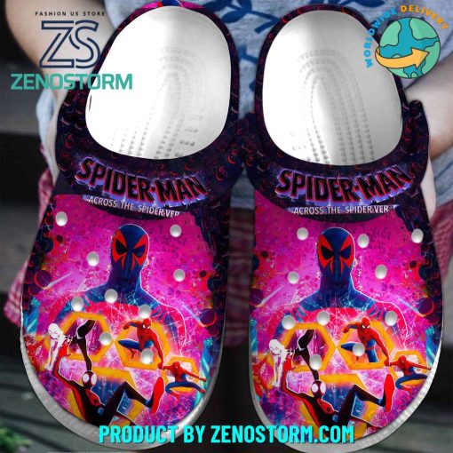 Spider Man Across The Spider Verse Cartoon Crocs Shoes