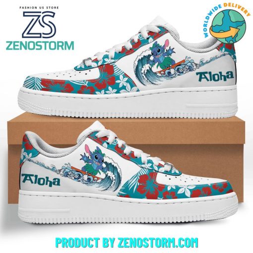 Stitch Aloha Summer Flowers Nike Air Force 1