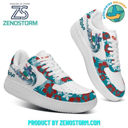 Stitch Aloha Summer Flowers Nike Air Force 1