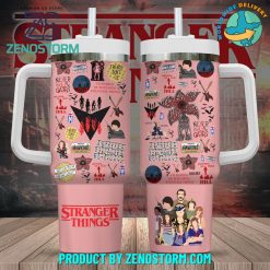 Stranger Things TV Series Pink Stanley Tumbler