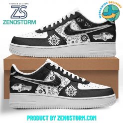 Supernatural New Black White Nike Air Force 1