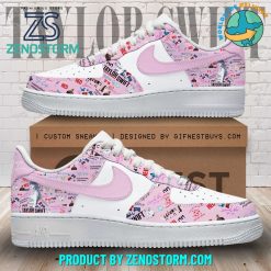 Taylor Swift Lover Pink White Nike Air Force 1