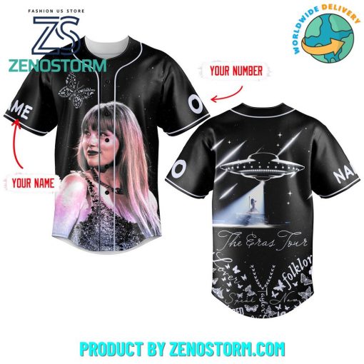 Taylor Swift The Eras Tour Customized Black Baseball Jersey