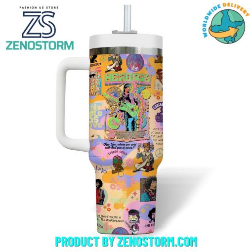 The Jimi Hendrix Experience Band Colorful Stanley Tumbler