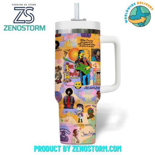 The Jimi Hendrix Experience Band Colorful Stanley Tumbler