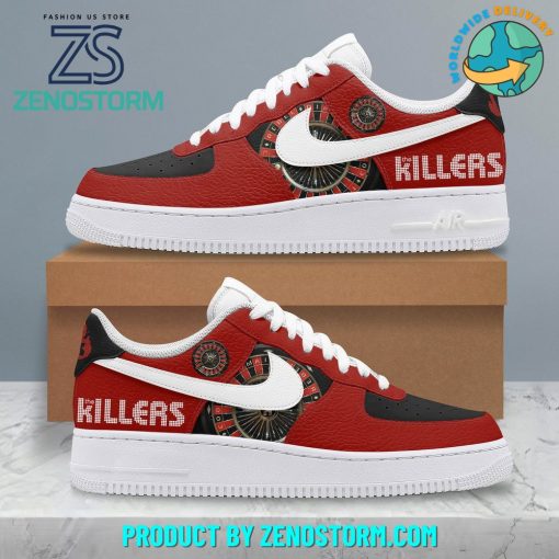 The Killers Rock Band Black Red Nike Air Force 1