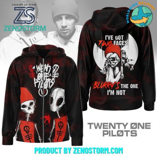 Twenty One Pilots I Have Got Two Faces Zip Hoodie