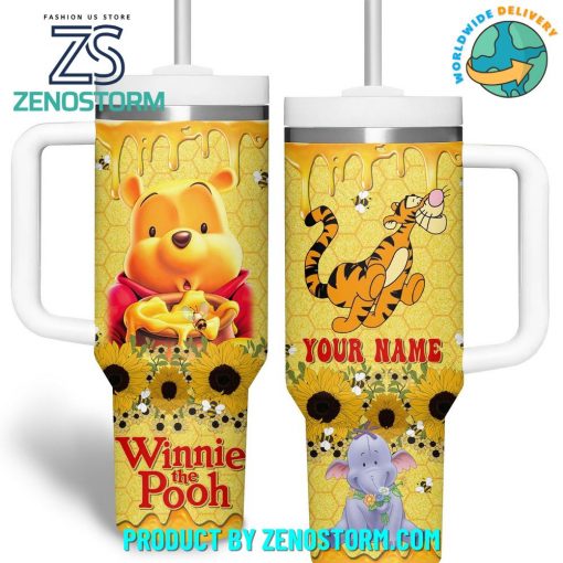 Winnie The Pooh Custom Name Stanley Tumbler