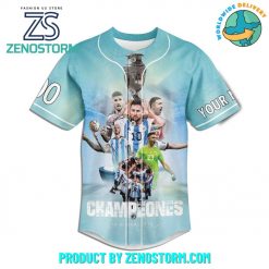 Argentina Copa America 2024 Champions Custom Name Baseball Jersey