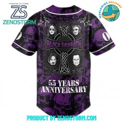 Black Sabbath 55 Years Anniversary Customized Baseball Jersey