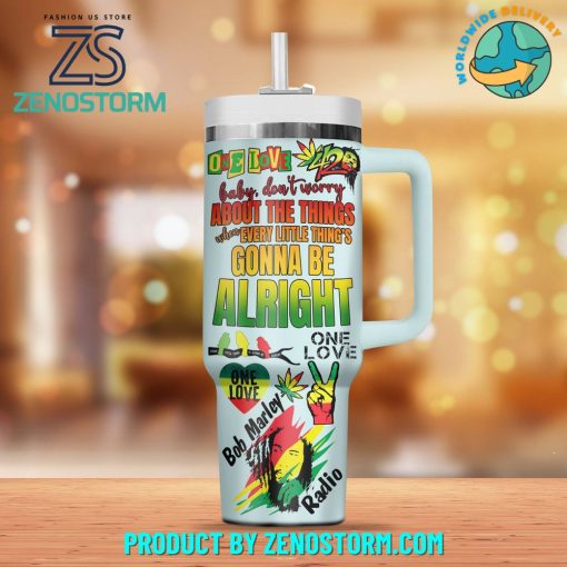 Bob Marley One Love Get Up Stand Up Stanley Tumbler