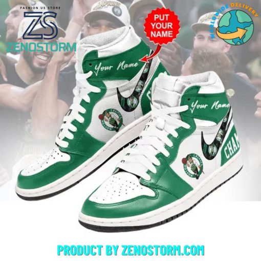 Boston Celtics NBA Champions 2024 Customized Nike Air Jordan 1