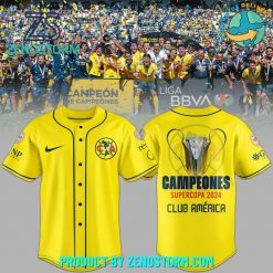 Club America Campeones Supercopa 2024 Nike Baseball Jersey