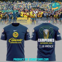 Club America Campeones Supercopa 2024 Nike Blue Shirt