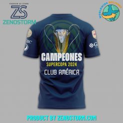 Club America Campeones Supercopa 2024 Nike Blue Shirt