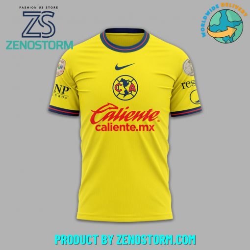 Club America Campeones Supercopa 2024 Nike Yellow Shirt