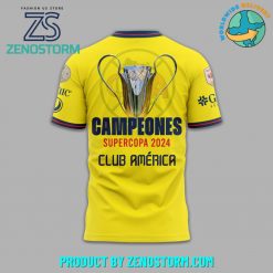 Club America Campeones Supercopa 2024 Nike Yellow Shirt