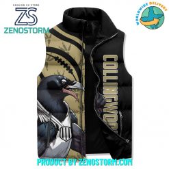 Collingwood Magpies AFL Forever Sleeveless Puffer Down Vest