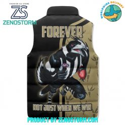 Collingwood Magpies AFL Forever Sleeveless Puffer Down Vest