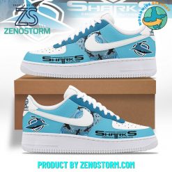 Cronulla Sutherland Sharks NRL Blue Nike Air Force 1