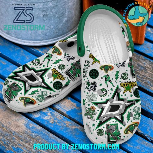 Dallas Stars NHL Team Victory Rising Special Crocs