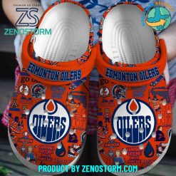 Edmonton Oilers NHL Lets Go Oilers Special Crocs