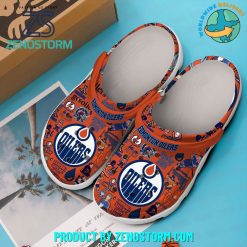 Edmonton Oilers NHL Lets Go Oilers Special Crocs