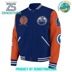 Edmonton Oilers NHL Team 2024 Baseball Jacket