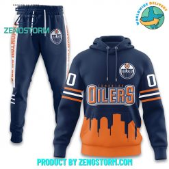 Edmonton Oilers NHL Team 2024 Custom Name Combo Hoodie Pants