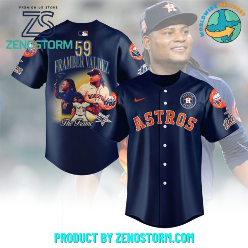 Houston Astros Framber Valdez Baseball Jersey