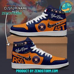 Houston Astros MLB Team Custom Name Nike Air Jordan 1
