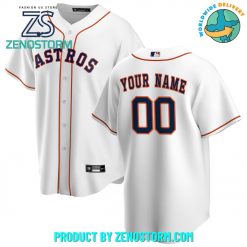 Houston Astros MLB White Custom Name Baseball Jersey