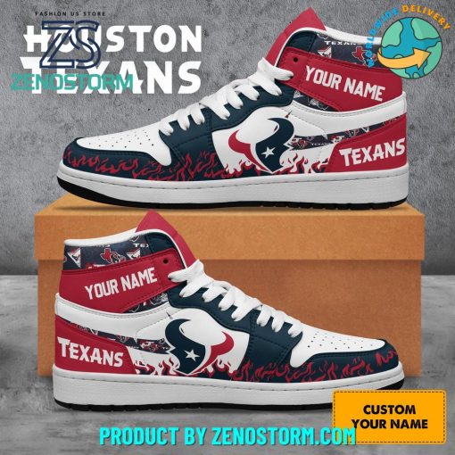 Houston Texans NFL New Custom Name Nike Air Jordan 1