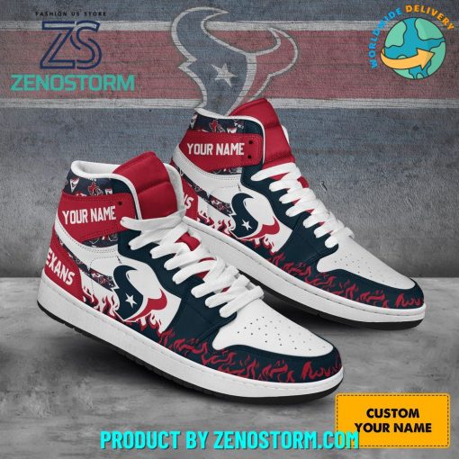 Houston Texans NFL New Custom Name Nike Air Jordan 1