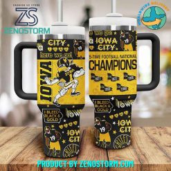 Iowa Hawkeyes 5Time Football National Champions Stanley Tumbler