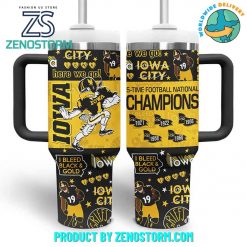 Iowa Hawkeyes 5Time Football National Champions Stanley Tumbler