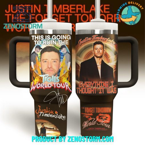 Justin Timberlake The Forget Tomorrow World Tour Stanley Tumbler