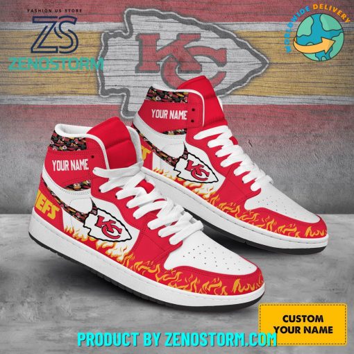 Kansas City Chiefs NFL New Custom Name Nike Air Jordan 1