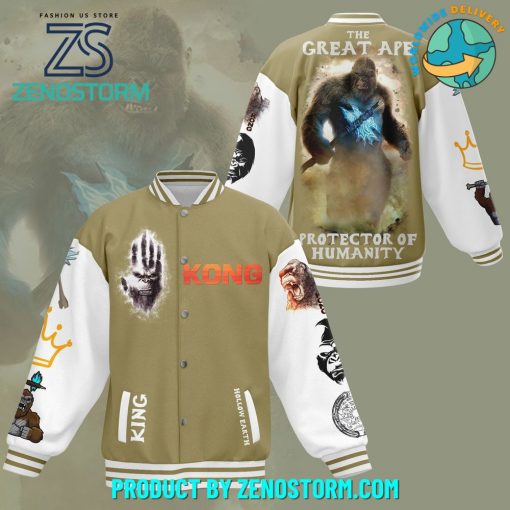 Kong The Great Ape Protector Of Humanity Baseball Jacket