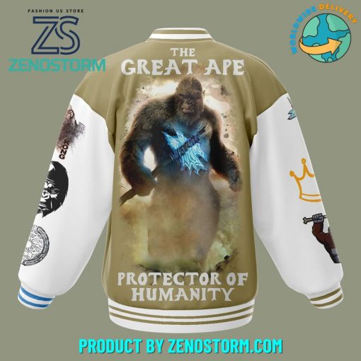 Kong The Great Ape Protector Of Humanity Baseball Jacket