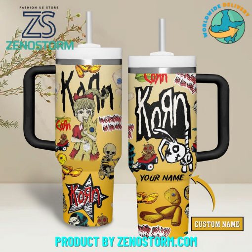 Korn American Band Custom Name 40 oz Stanley Tumbler