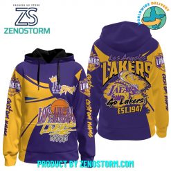 Los Angeles Lakers NBA Customized Go Lakers Hoodie Zip Hoodie