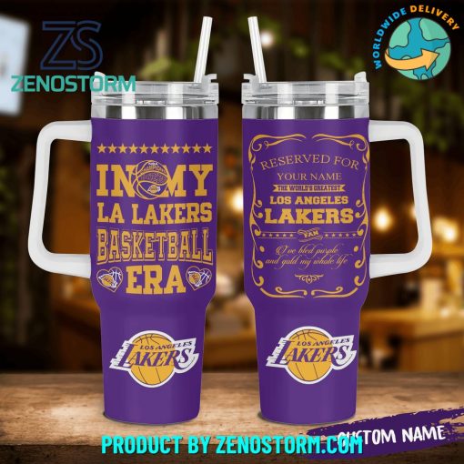 Los Angeles Lakers NBA In My Basketball Era Stanley Tumbler