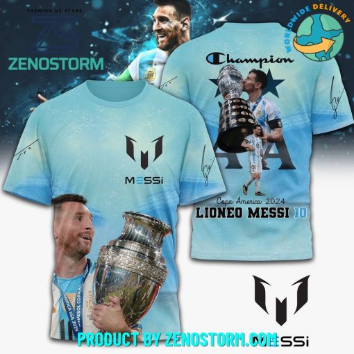 Messi Argentina Champions Copa America 2024 Shirt